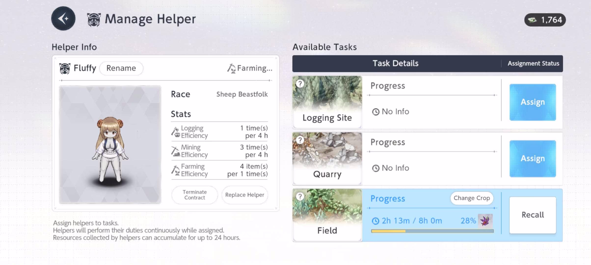 Manage Helper Menu